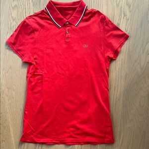 Calvin Klein Jeans Red Polo Shirt